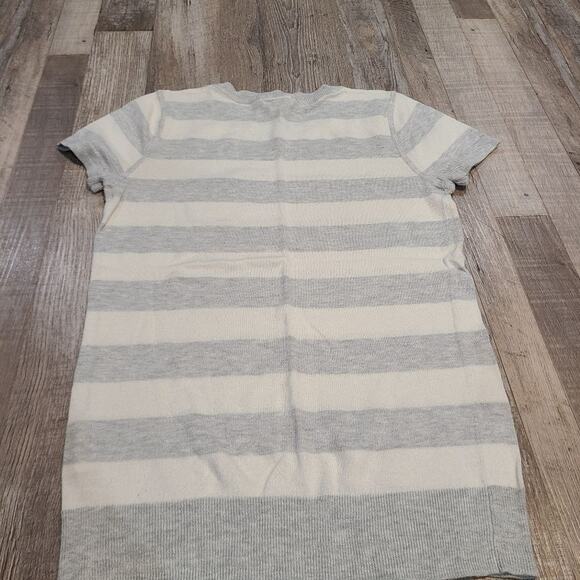Old Navy xs womens striped knit short sleeve sweater material - Picture 3 of 8